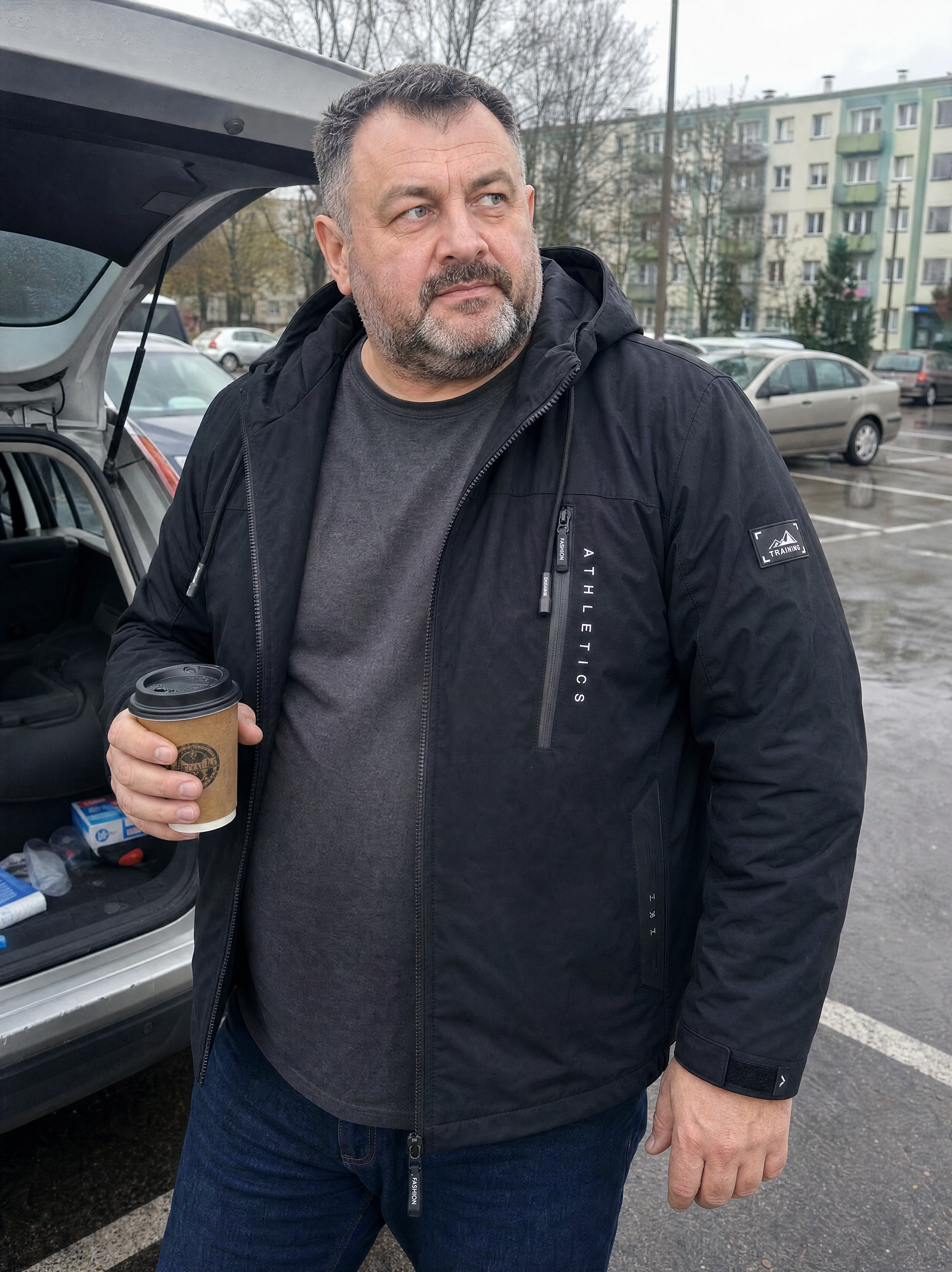 Kurtka męska przejściowa ocieplana duże rozmiary 2XL 3XL 4XL 5XL 6XL